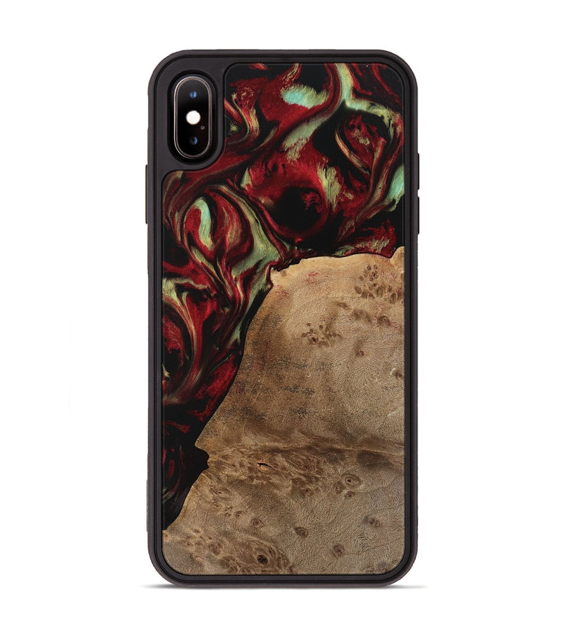 iPhone Xs Max Wood Phone Case - Merrill (Red, 741641)