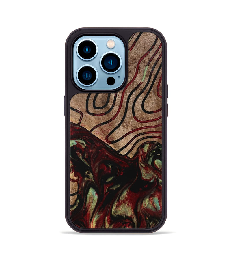 iPhone 14 Pro Wood Phone Case - Kedah (Pattern, 741642)