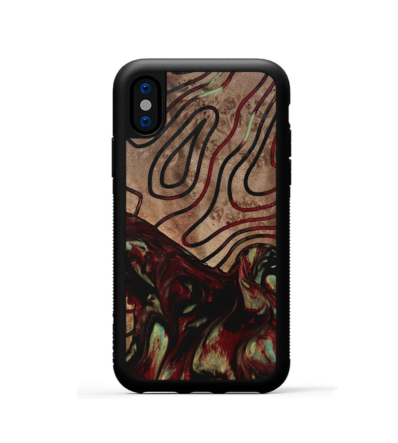 iPhone Xs Wood Phone Case - Kedah (Pattern, 741642)