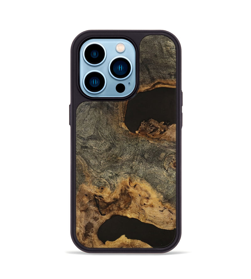 iPhone 14 Pro Wood Phone Case - Wiebe (Wood Burl, 741644)