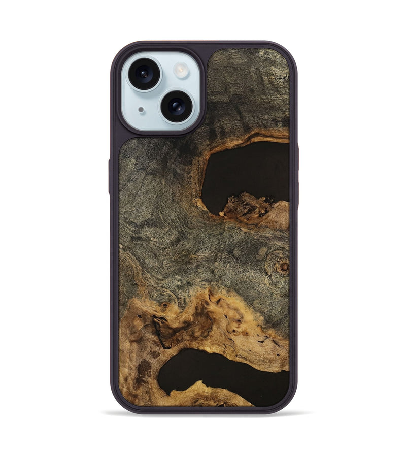 iPhone 15 Wood Phone Case - Wiebe (Wood Burl, 741644)