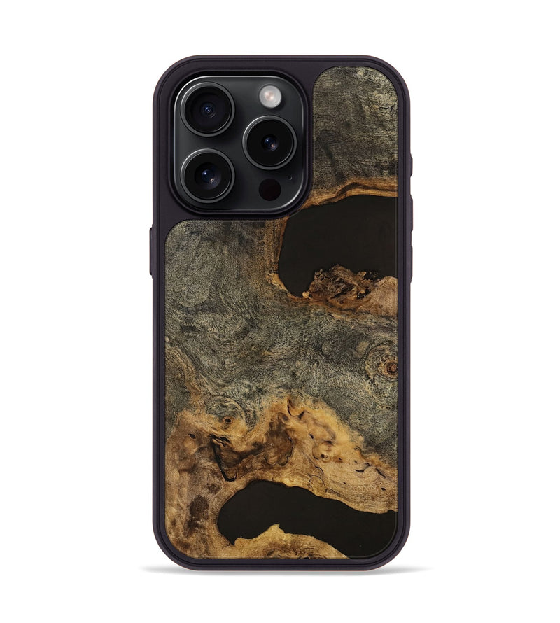 iPhone 15 Pro Wood Phone Case - Wiebe (Wood Burl, 741644)