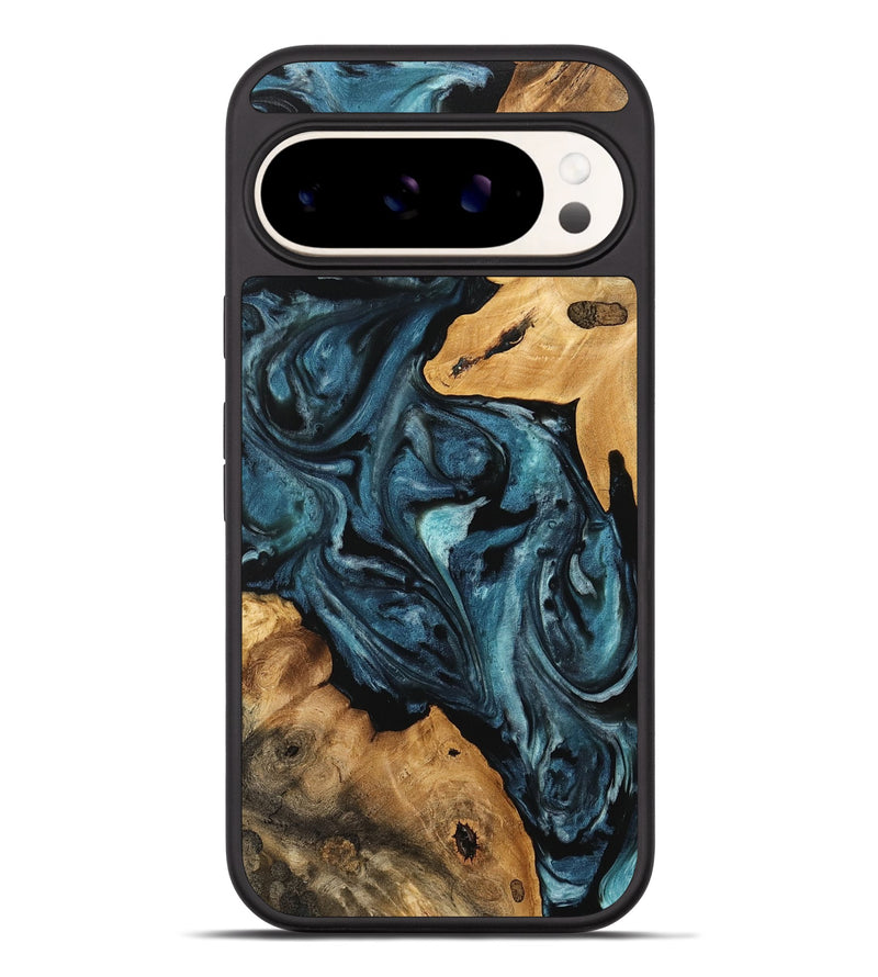 Pixel 9 Pro XL Wood Phone Case - Roena (Blue, 741647)