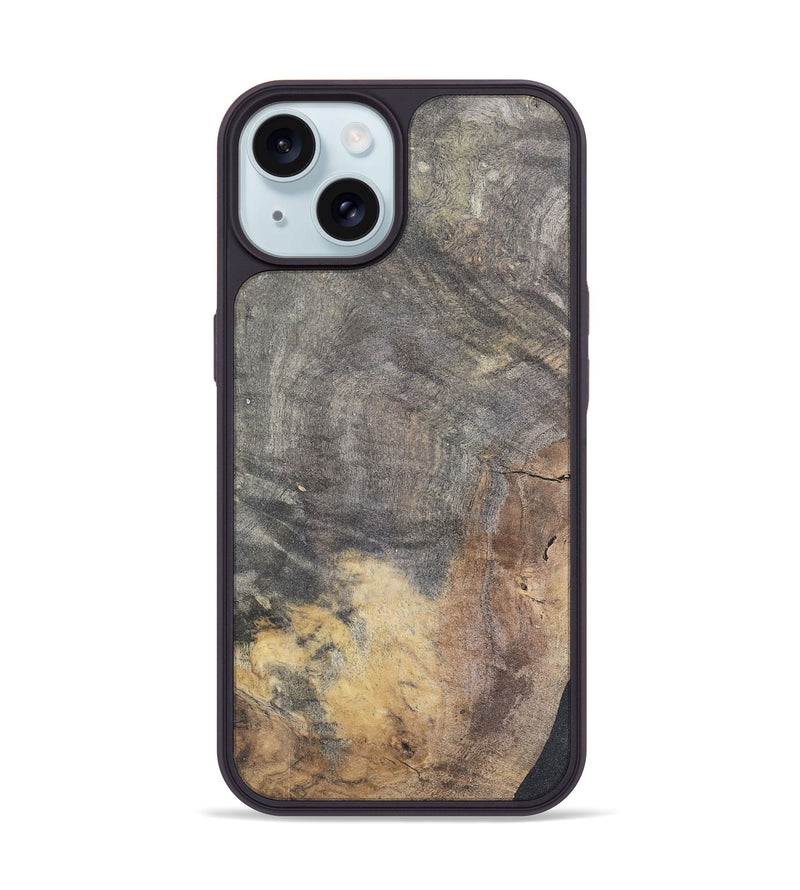 iPhone 15 Wood Phone Case - Aleda (Wood Burl, 741652)