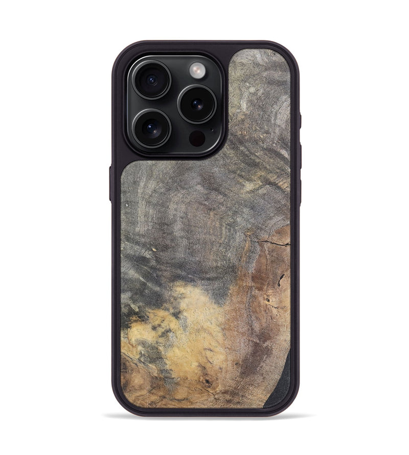 iPhone 15 Pro Wood Phone Case - Aleda (Wood Burl, 741652)