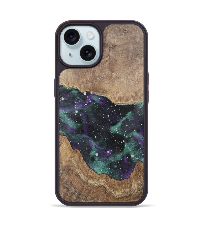 iPhone 15 Wood Phone Case - Nila (Cosmos, 741653)