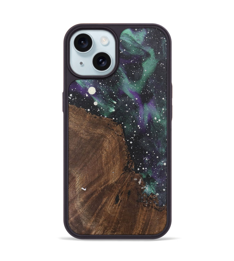 iPhone 15 Wood Phone Case - Cleva (Cosmos, 741654)