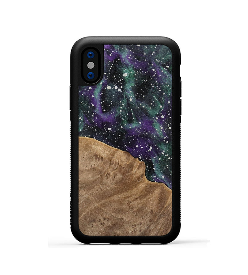 iPhone Xs Wood Phone Case - Engi (Cosmos, 741684)