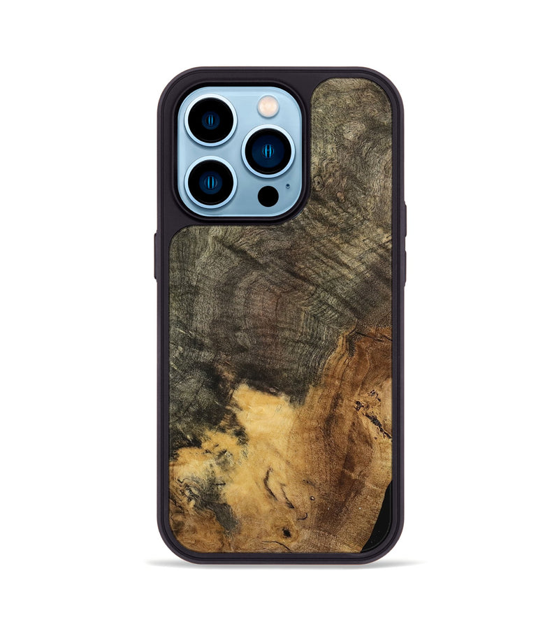 iPhone 14 Pro Wood Phone Case - Merritt (Wood Burl, 741687)