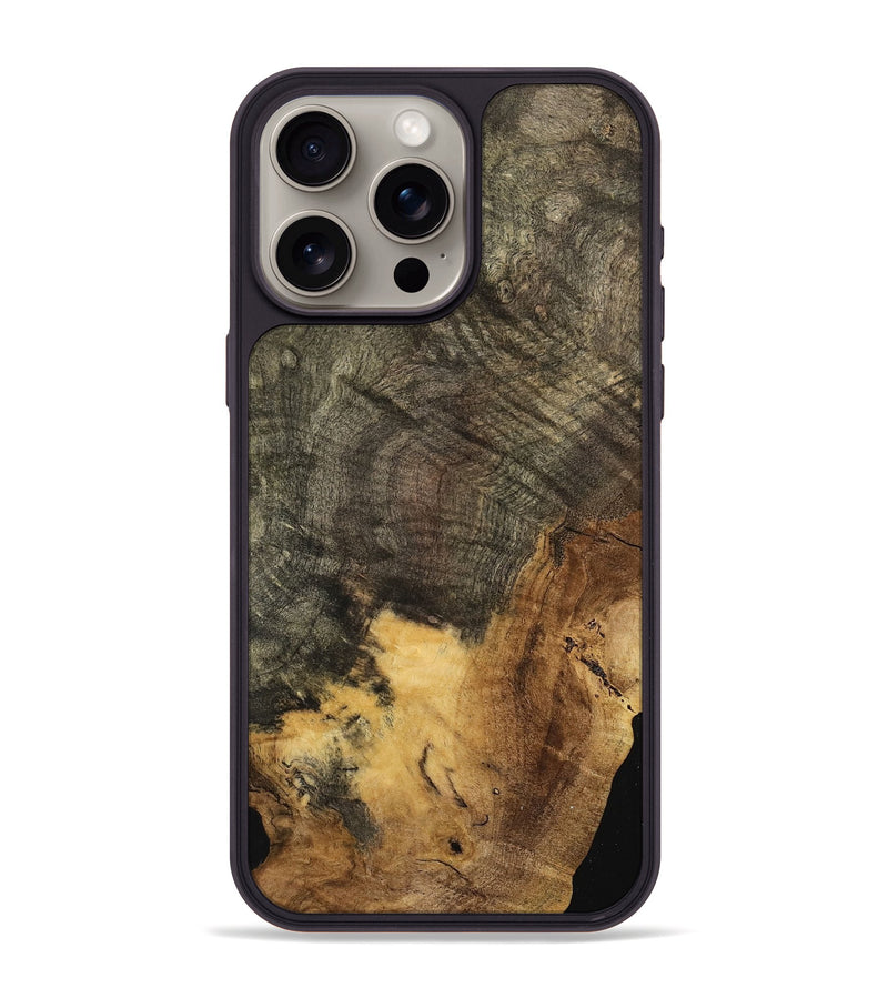 iPhone 15 Pro Max Wood Phone Case - Merritt (Wood Burl, 741687)