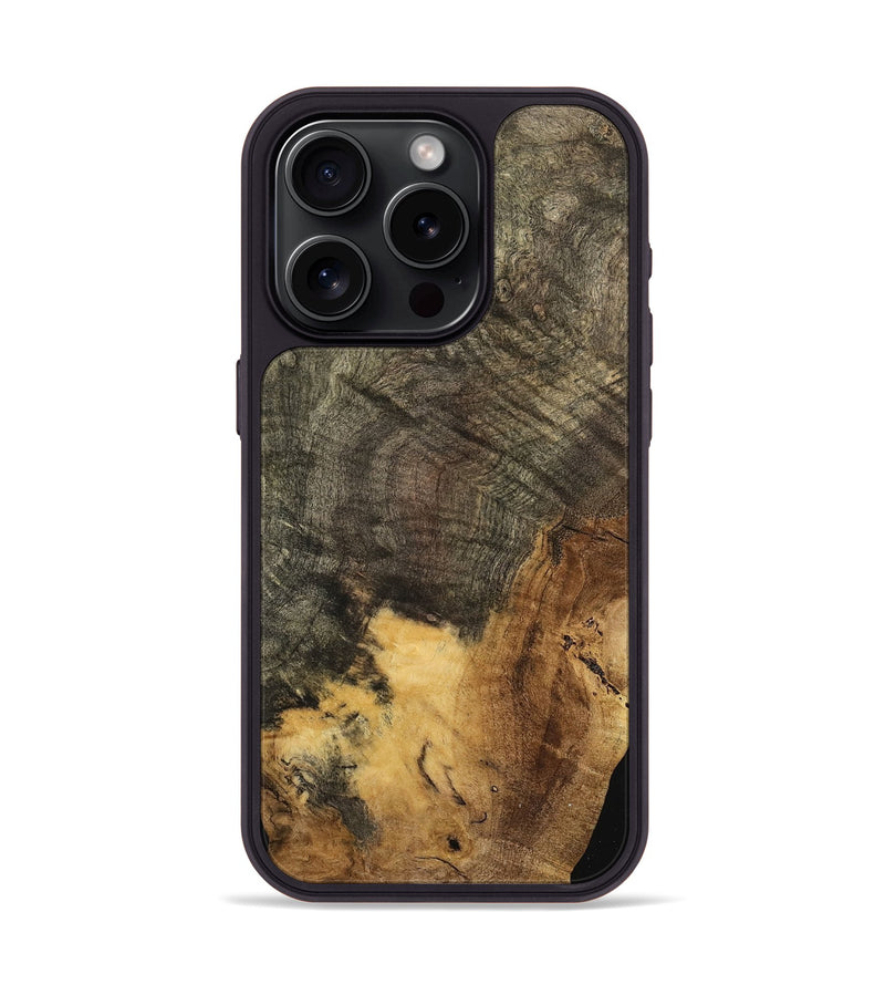 iPhone 15 Pro Wood Phone Case - Merritt (Wood Burl, 741687)