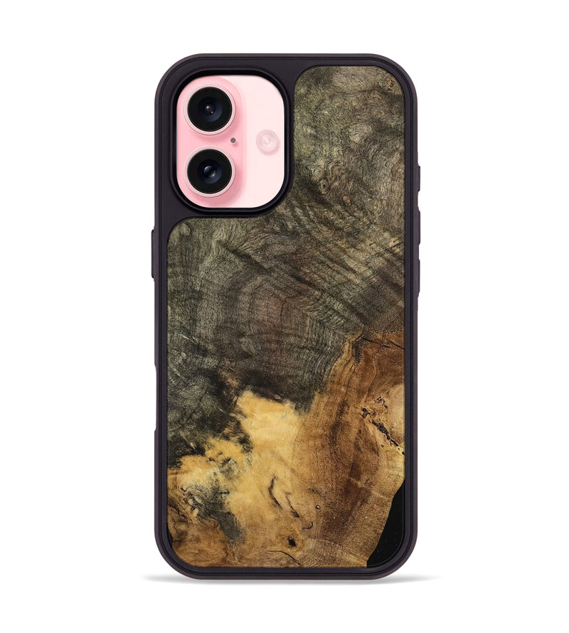 iPhone 16 Wood Phone Case - Merritt (Wood Burl, 741687)