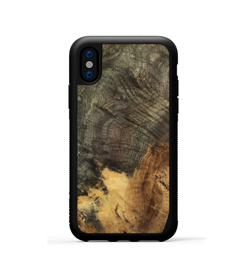 iPhone Xs Wood Phone Case - Merritt (Wood Burl, 741687)