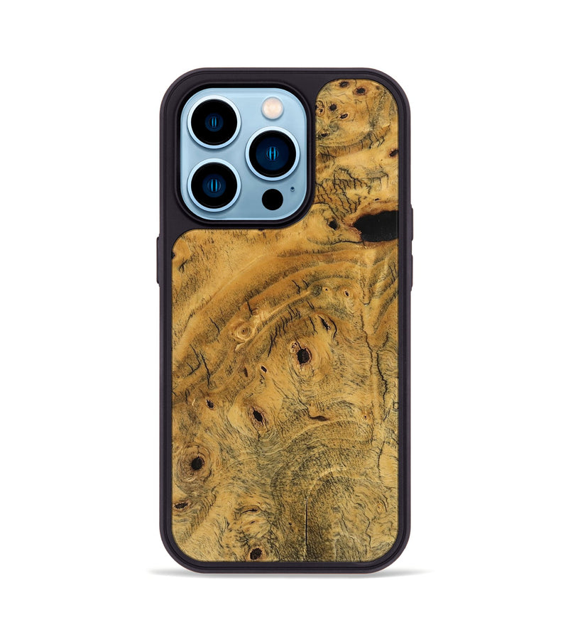 iPhone 14 Pro Wood Phone Case - Ashraf (Wood Burl, 741688)