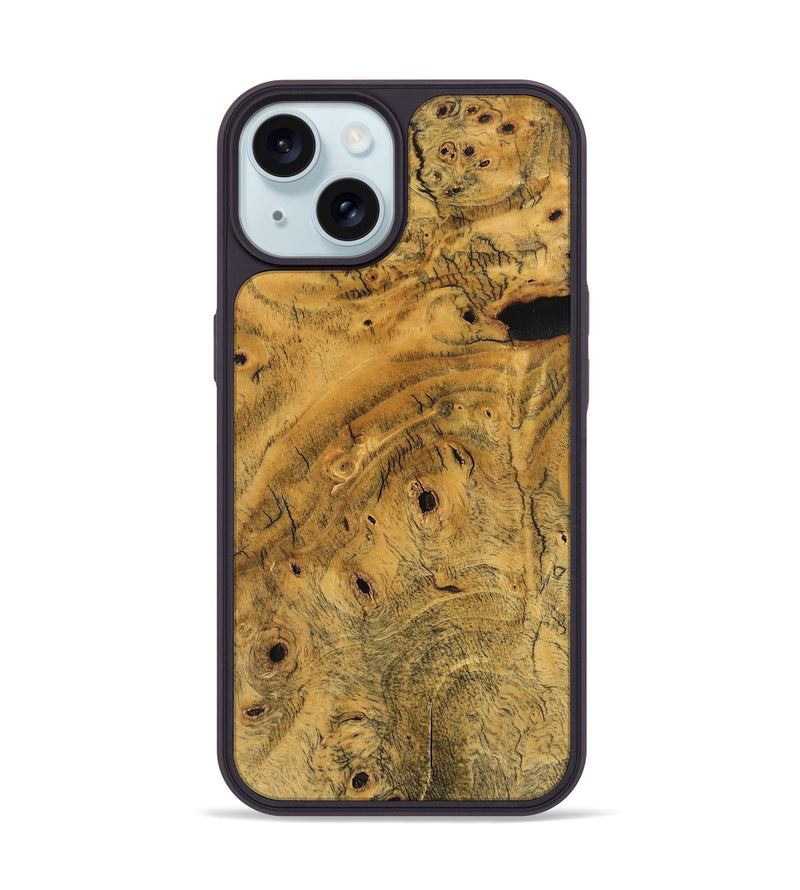 iPhone 15 Wood Phone Case - Ashraf (Wood Burl, 741688)