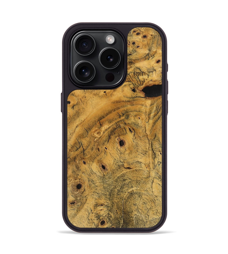 iPhone 15 Pro Wood Phone Case - Ashraf (Wood Burl, 741688)