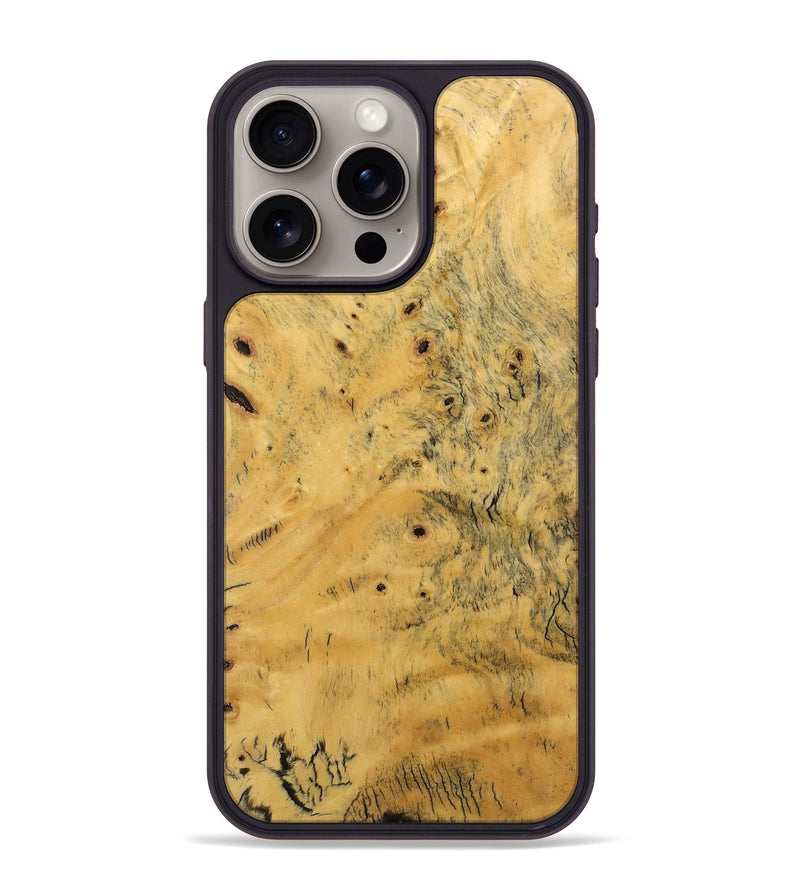 iPhone 15 Pro Max Wood Phone Case - Miran (Wood Burl, 741699)