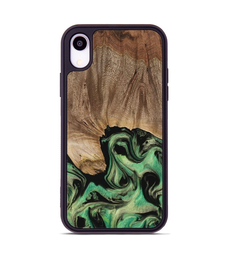 iPhone Xr Wood Phone Case - Adele (Green, 741700)