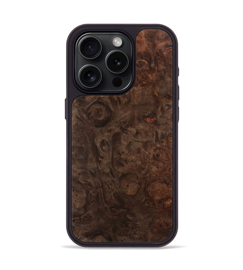 iPhone 15 Pro Wood Phone Case - Yoselin (Wood Burl, 741702)