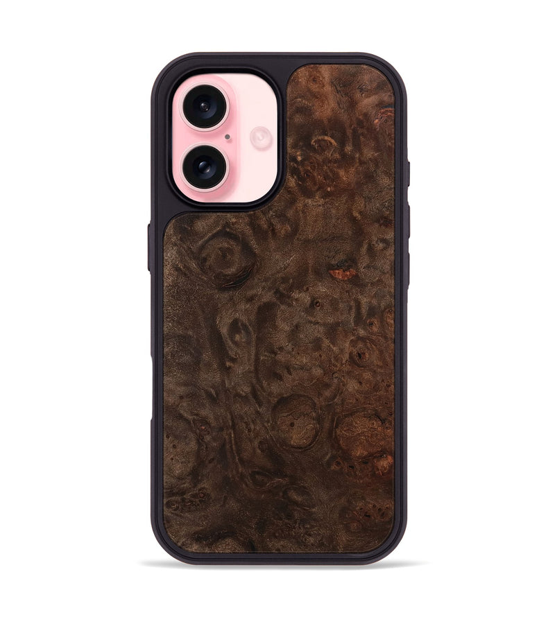 iPhone 16 Wood Phone Case - Yoselin (Wood Burl, 741702)