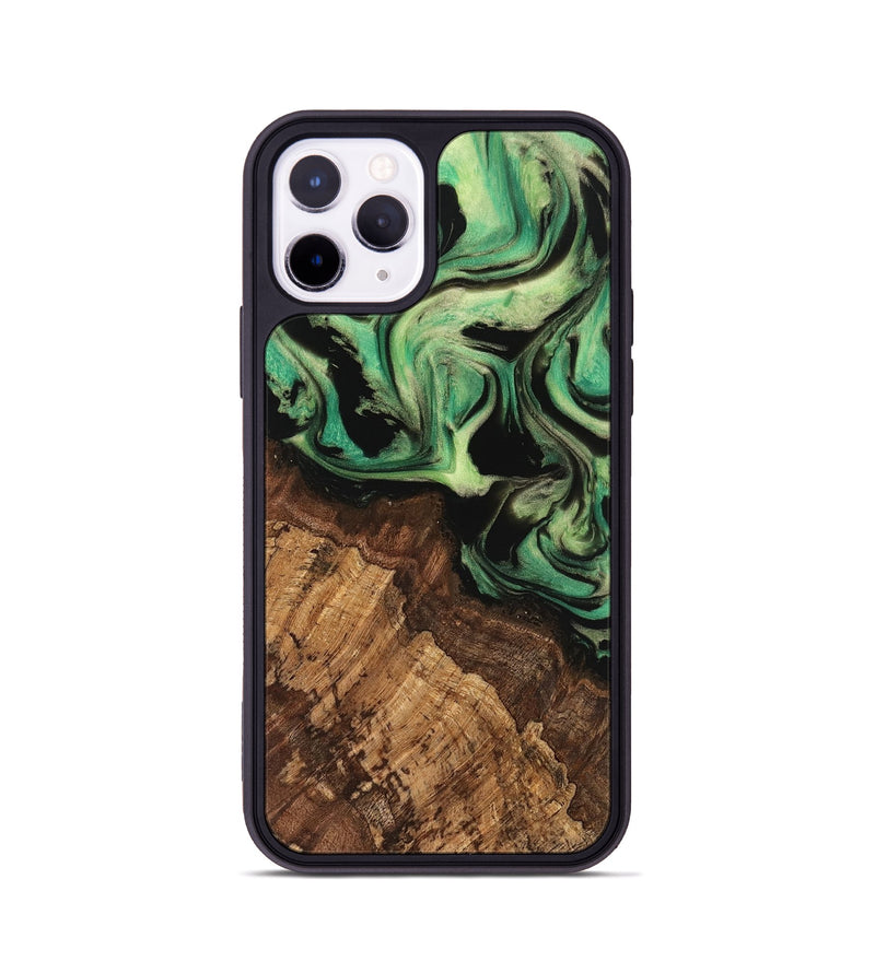 iPhone 11 Pro Wood Phone Case - Kaeden (Green, 741728)