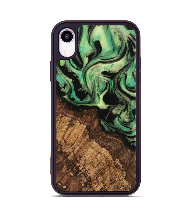 iPhone Xr Wood Phone Case - Kaeden (Green, 741728)