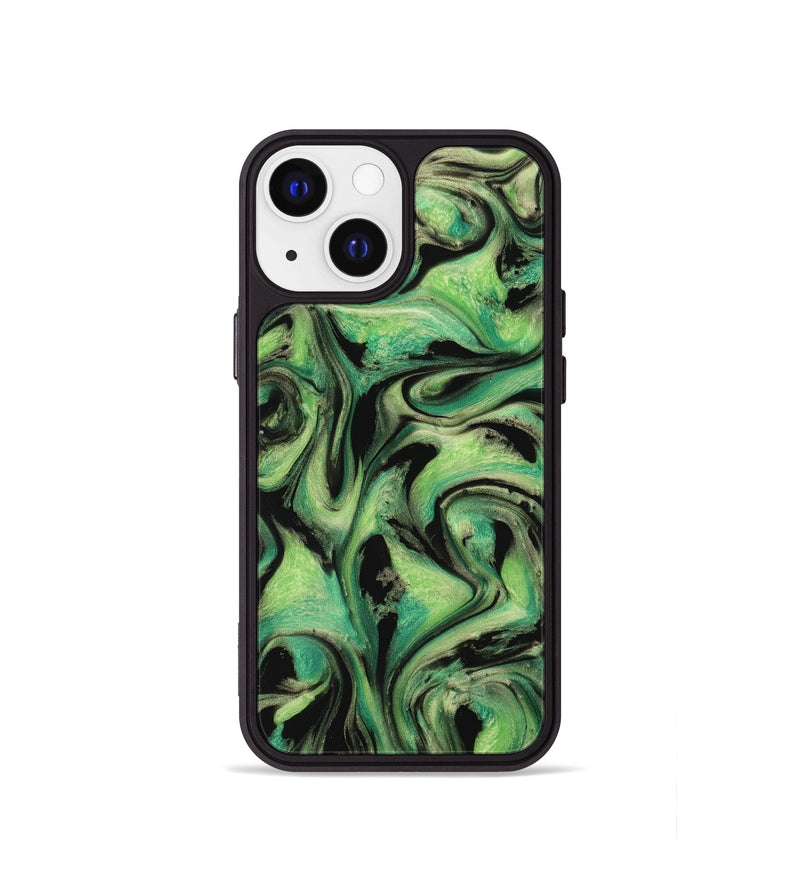 iPhone 13 mini ResinArt Phone Case - Tamma (Green, 741730)