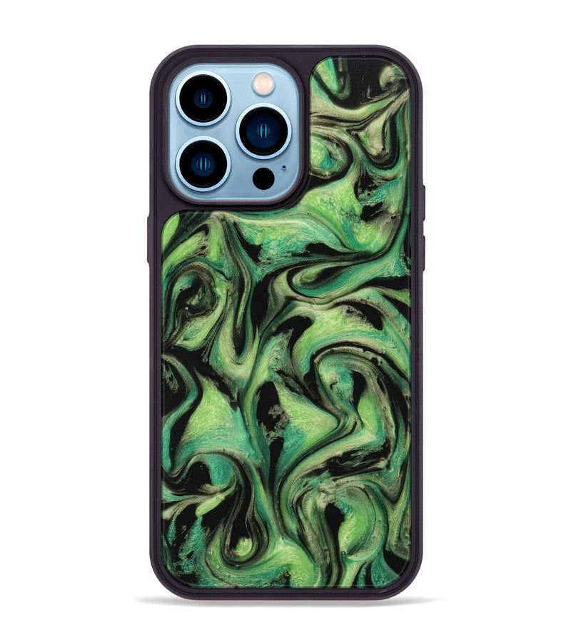 iPhone 14 Pro Max ResinArt Phone Case - Tamma (Green, 741730)