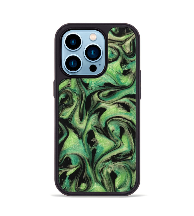 iPhone 14 Pro ResinArt Phone Case - Tamma (Green, 741730)