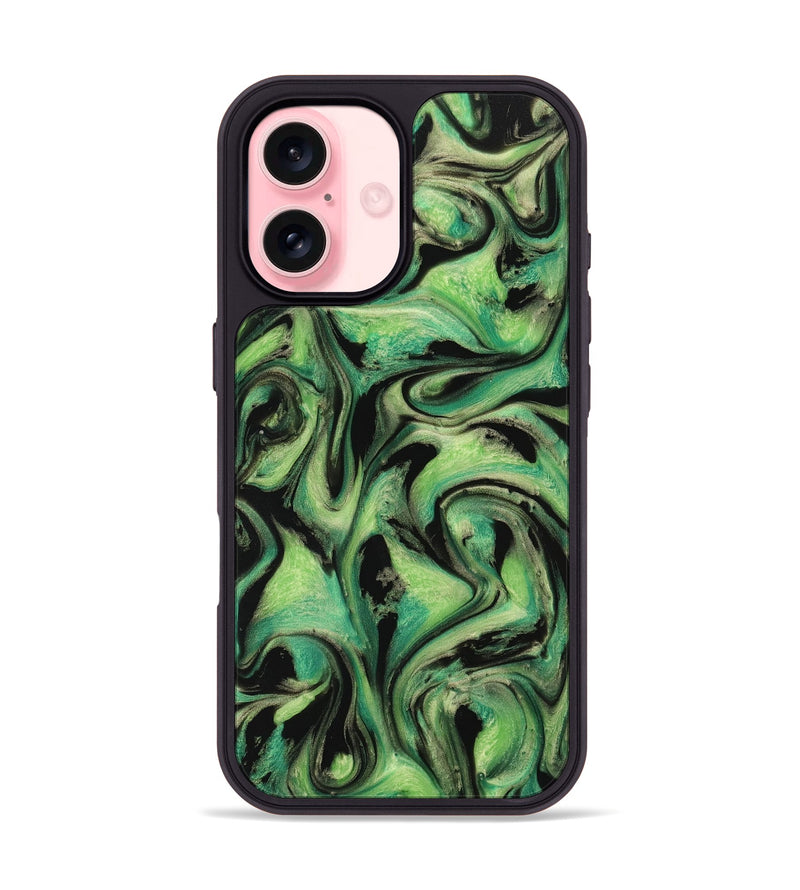 iPhone 16 ResinArt Phone Case - Tamma (Green, 741730)