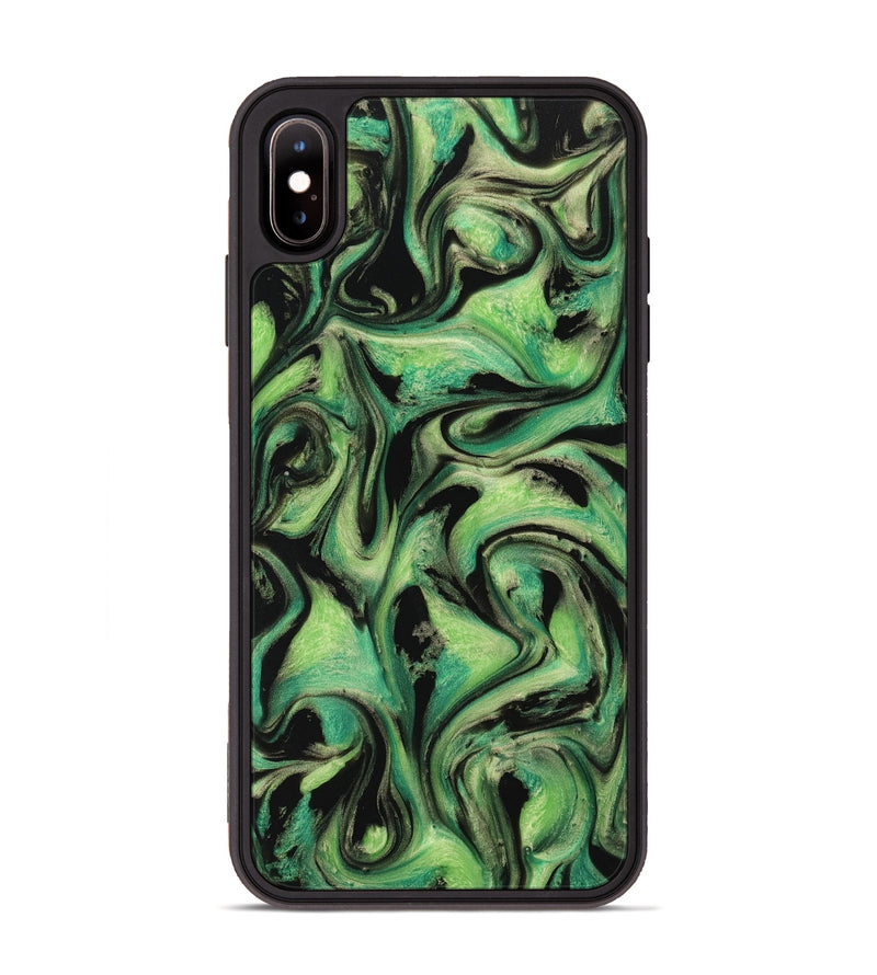 iPhone Xs Max ResinArt Phone Case - Tamma (Green, 741730)