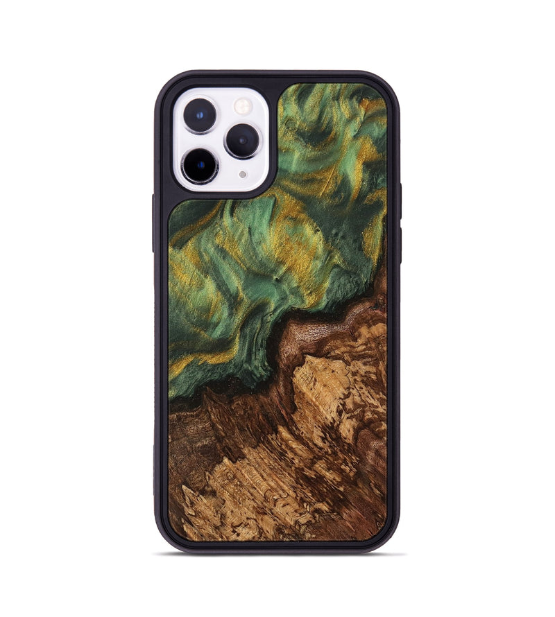 iPhone 11 Pro Wood Phone Case - Sinara (Green, 741733)