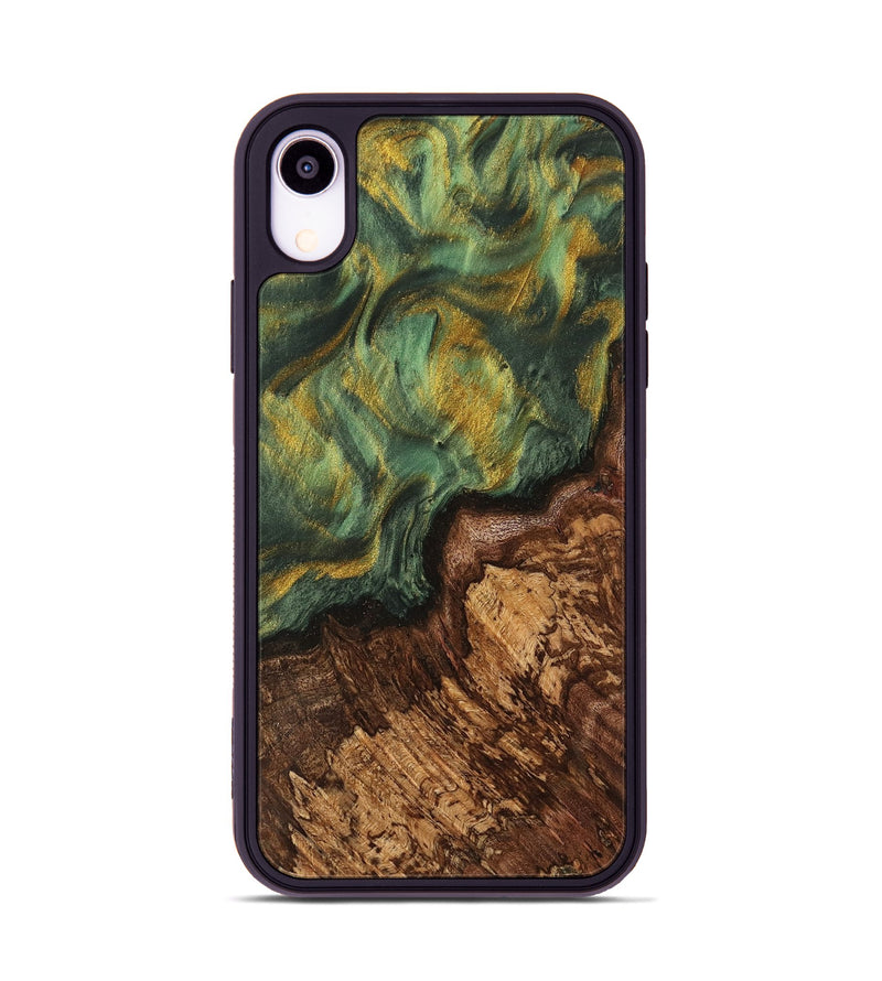 iPhone Xr Wood Phone Case - Sinara (Green, 741733)