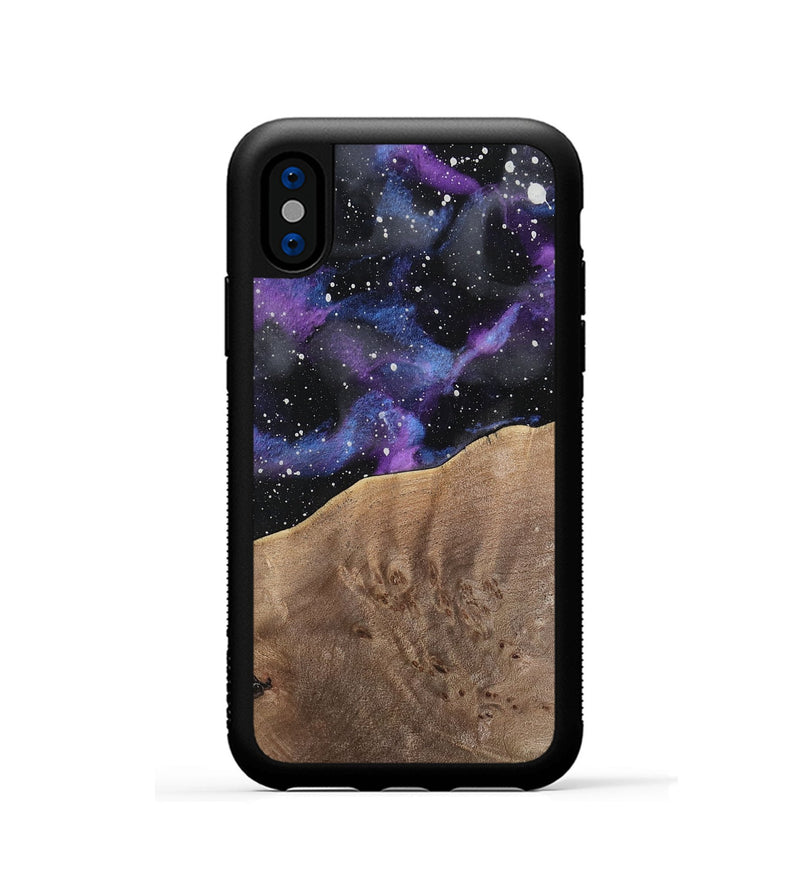 iPhone Xs Wood Phone Case - Sena (Cosmos, 741739)