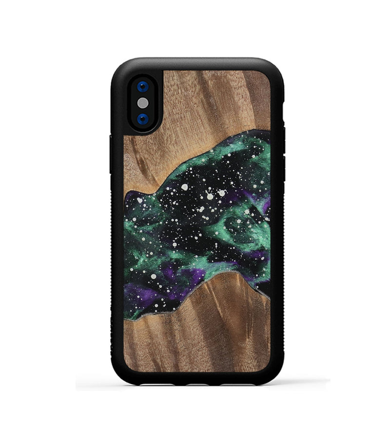 iPhone Xs Wood Phone Case - Nandita (Cosmos, 741740)