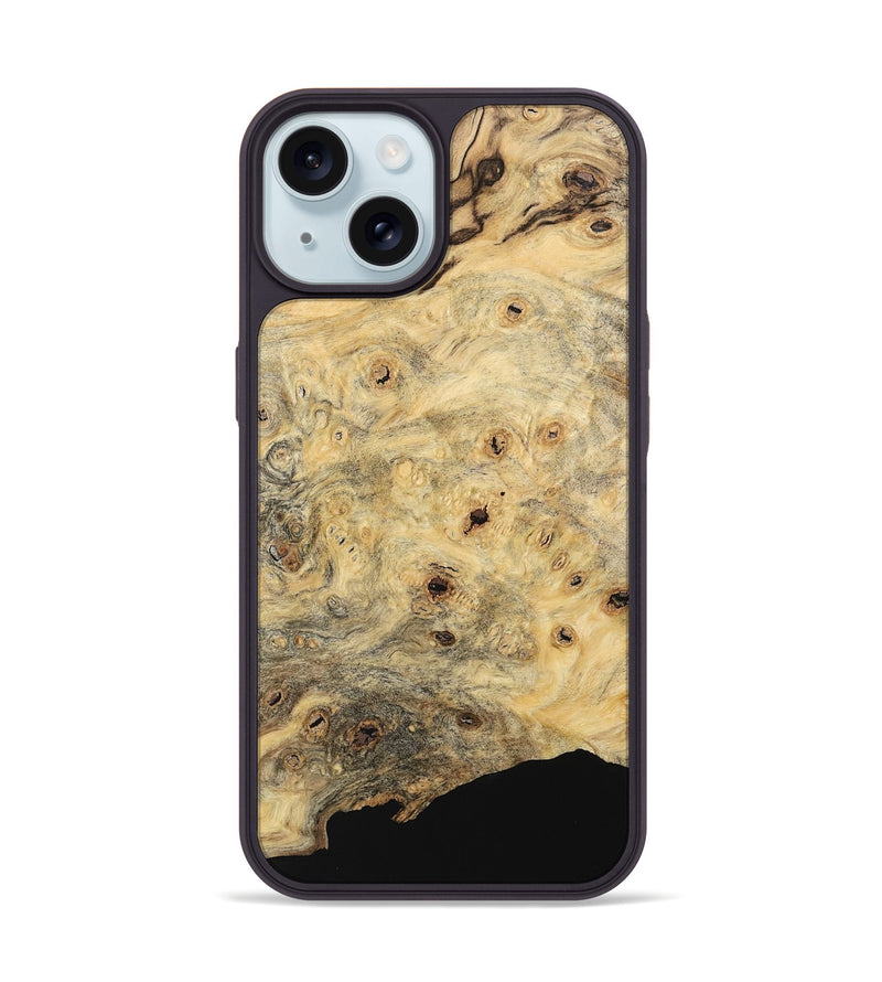 iPhone 15 Wood Phone Case - Addison (Wood Burl, 741744)