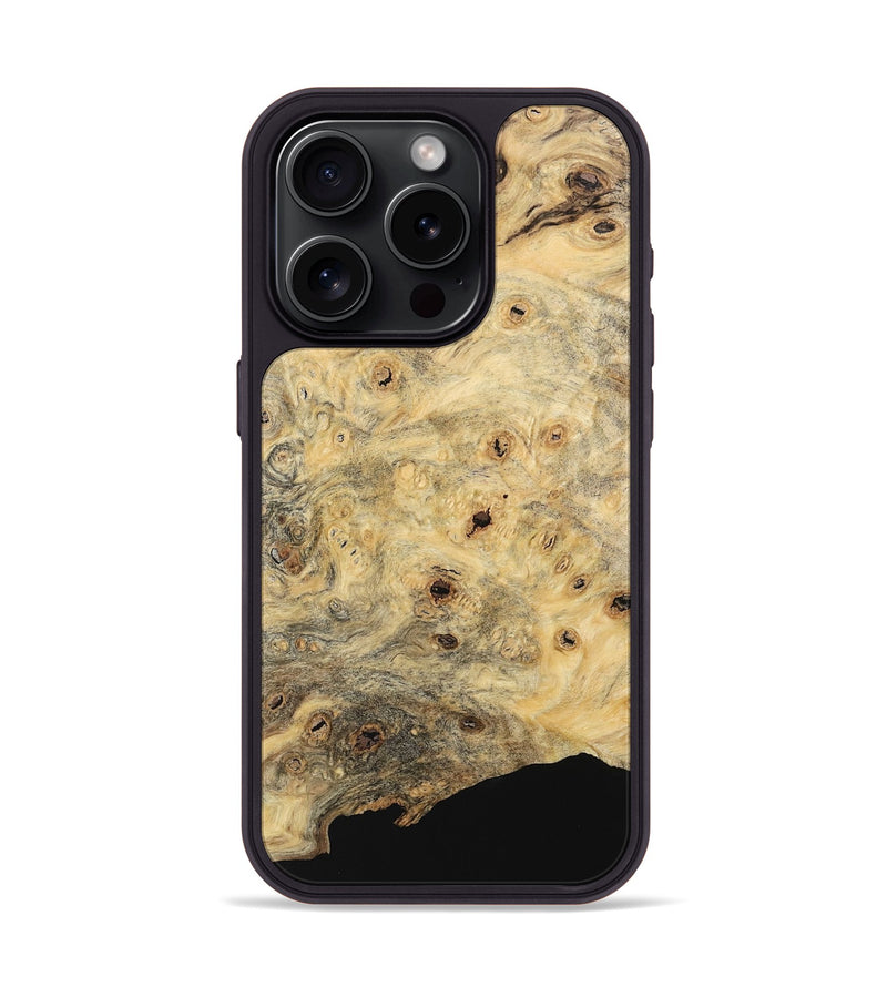 iPhone 15 Pro Wood Phone Case - Addison (Wood Burl, 741744)