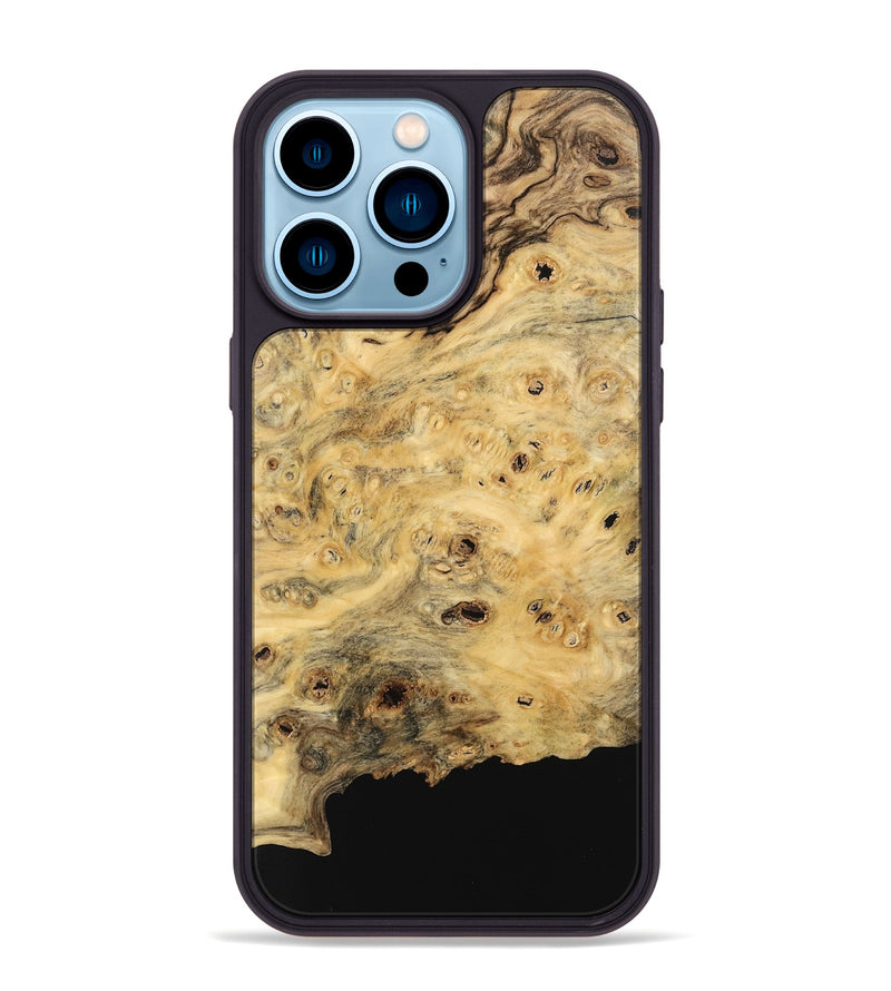 iPhone 14 Pro Max Wood Phone Case - Kailyn (Wood Burl, 741745)