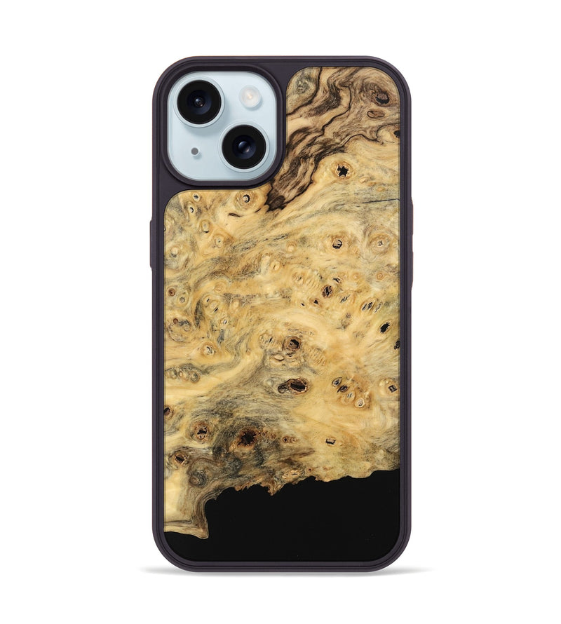 iPhone 15 Wood Phone Case - Kailyn (Wood Burl, 741745)