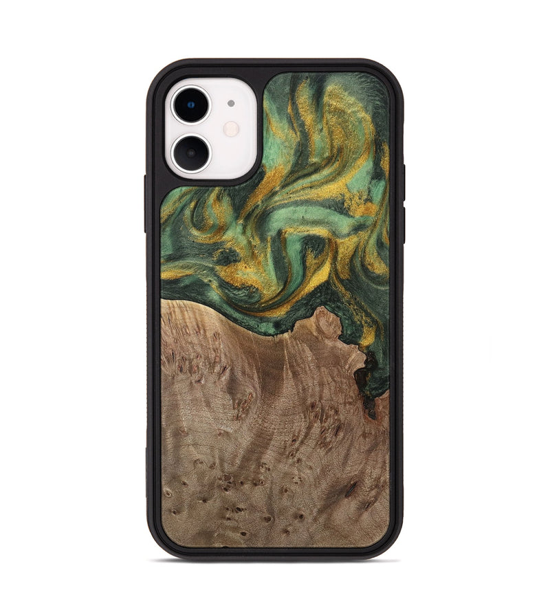 iPhone 11 Wood Phone Case - Rocio (Green, 741748)