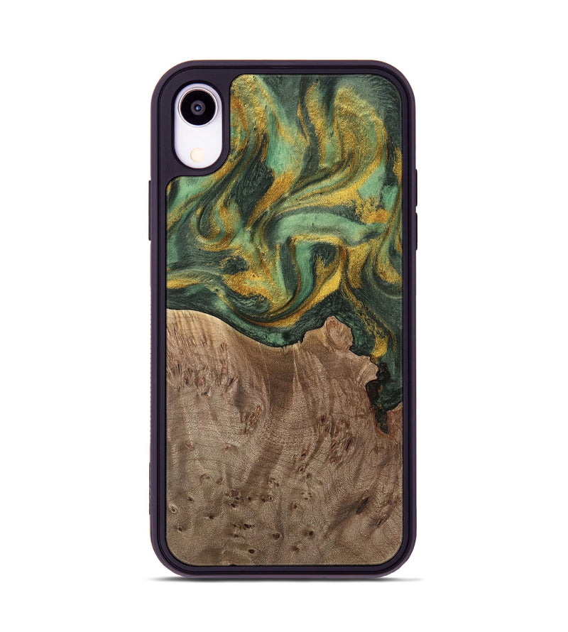 iPhone Xr Wood Phone Case - Rocio (Green, 741748)