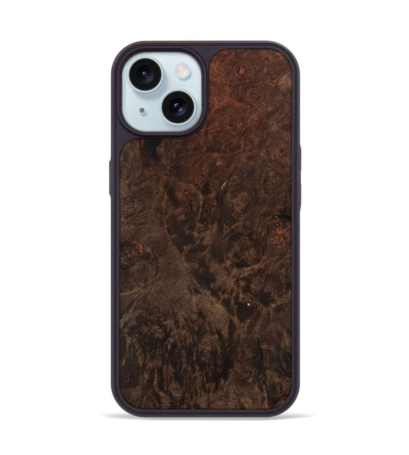 iPhone 15 Wood Phone Case - Ermina (Wood Burl, 741749)