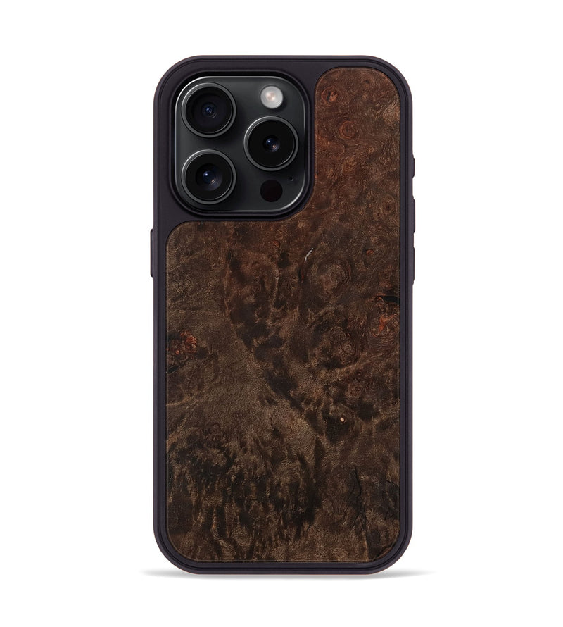 iPhone 15 Pro Wood Phone Case - Ermina (Wood Burl, 741749)