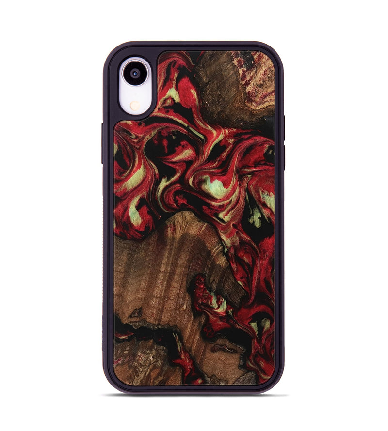 iPhone Xr Wood Phone Case - Ariana (Red, 741751)