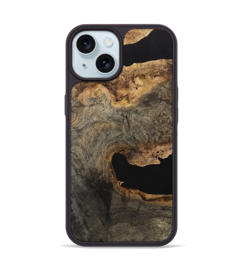 iPhone 15 Wood Phone Case - Clair (Wood Burl, 741752)