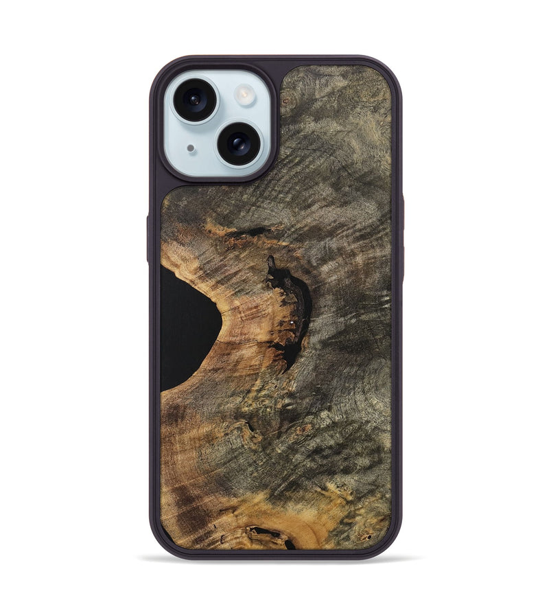 iPhone 15 Wood Phone Case - Steen (Wood Burl, 741753)