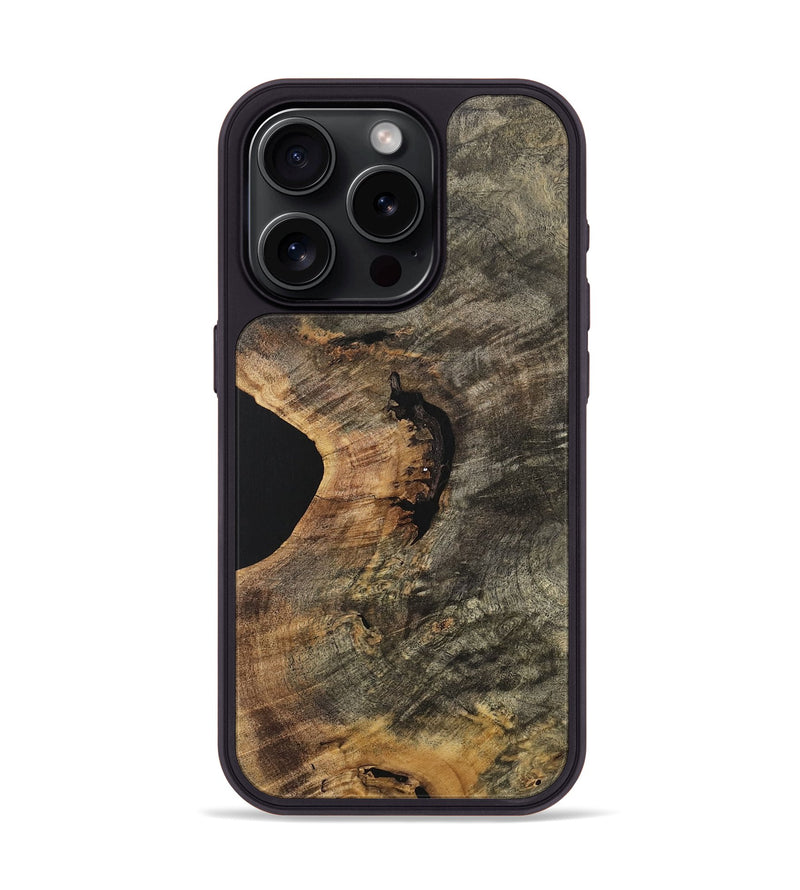 iPhone 15 Pro Wood Phone Case - Steen (Wood Burl, 741753)