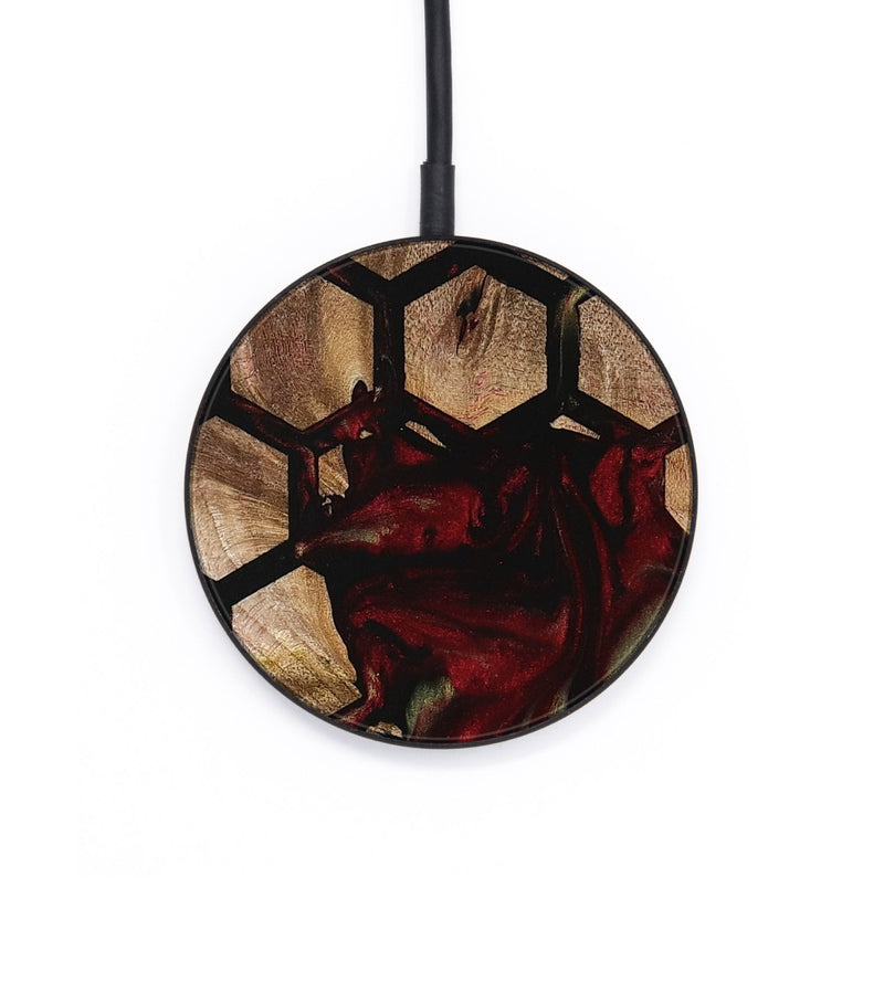 Circle Wood Wireless Charger - Peggi (Pattern, 741755)