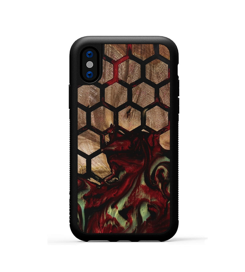 iPhone Xs Wood Phone Case - Peggi (Pattern, 741755)