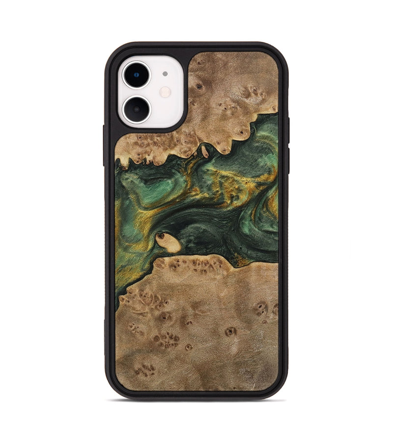 iPhone 11 Wood Phone Case - Emmet (Green, 741756)